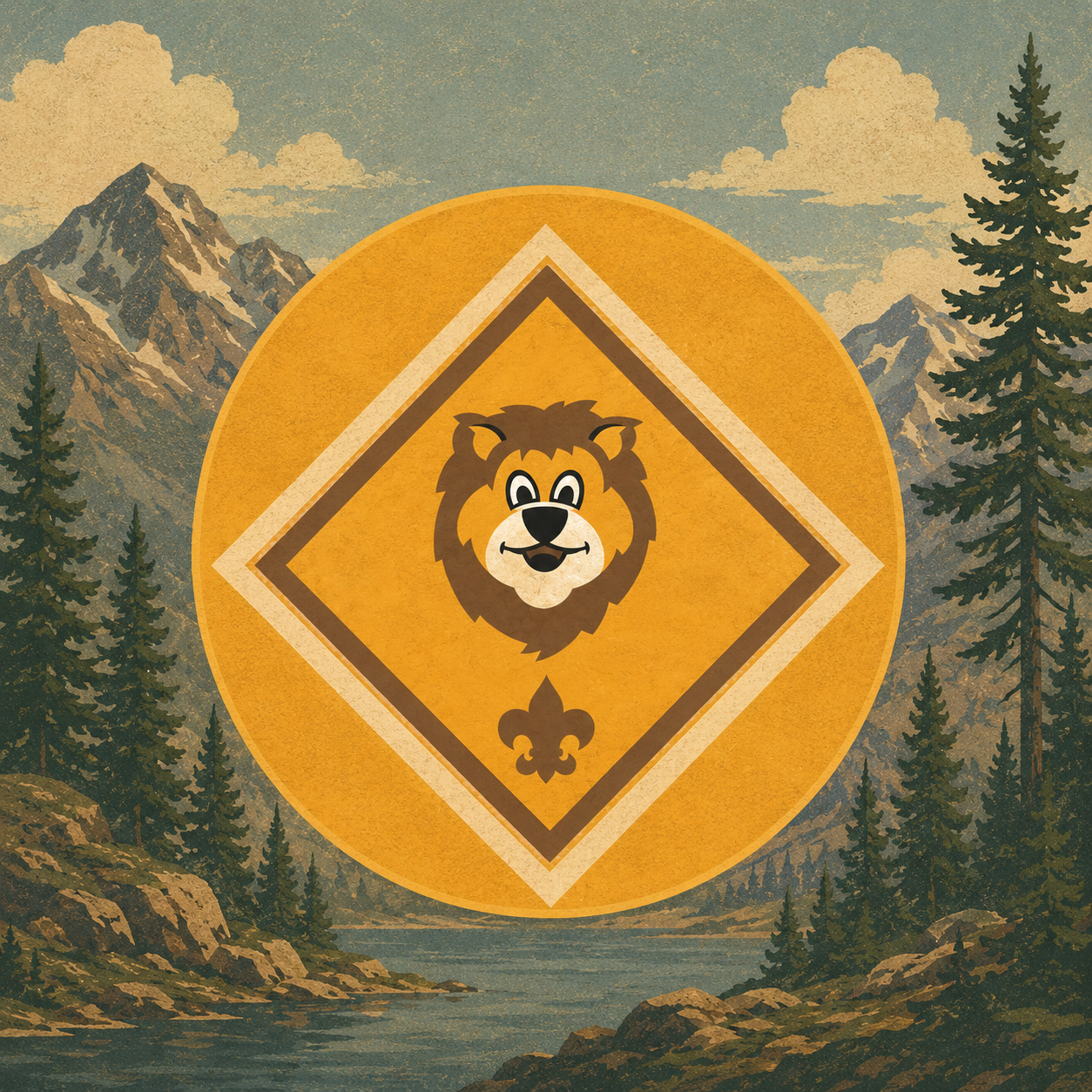 Lion rank badge