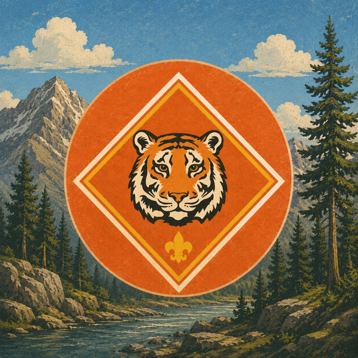 Tiger rank badge