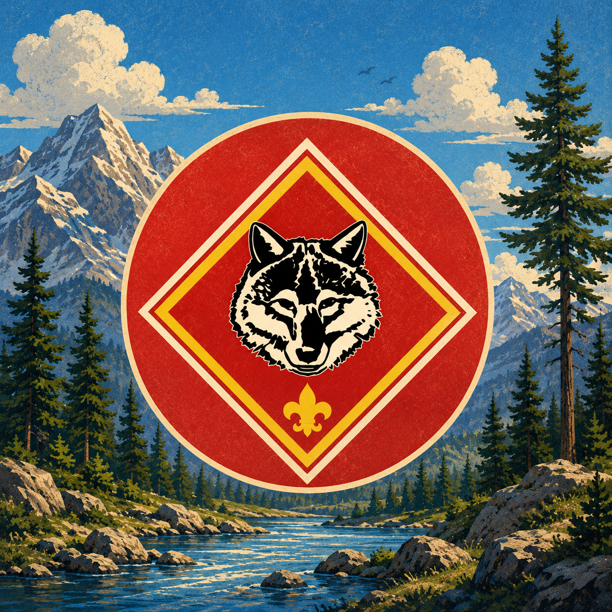 Wolf rank badge
