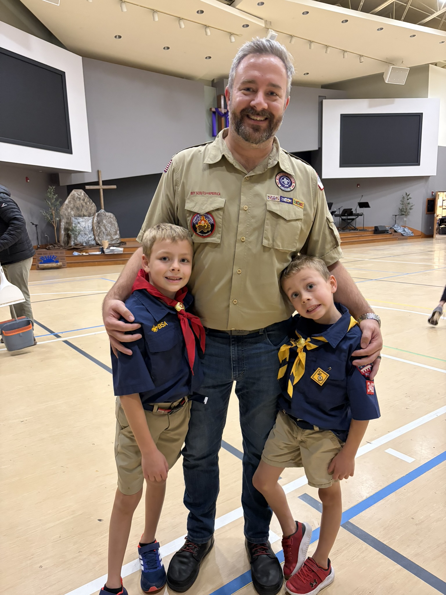Cubmaster with Pack 3462 Scouts